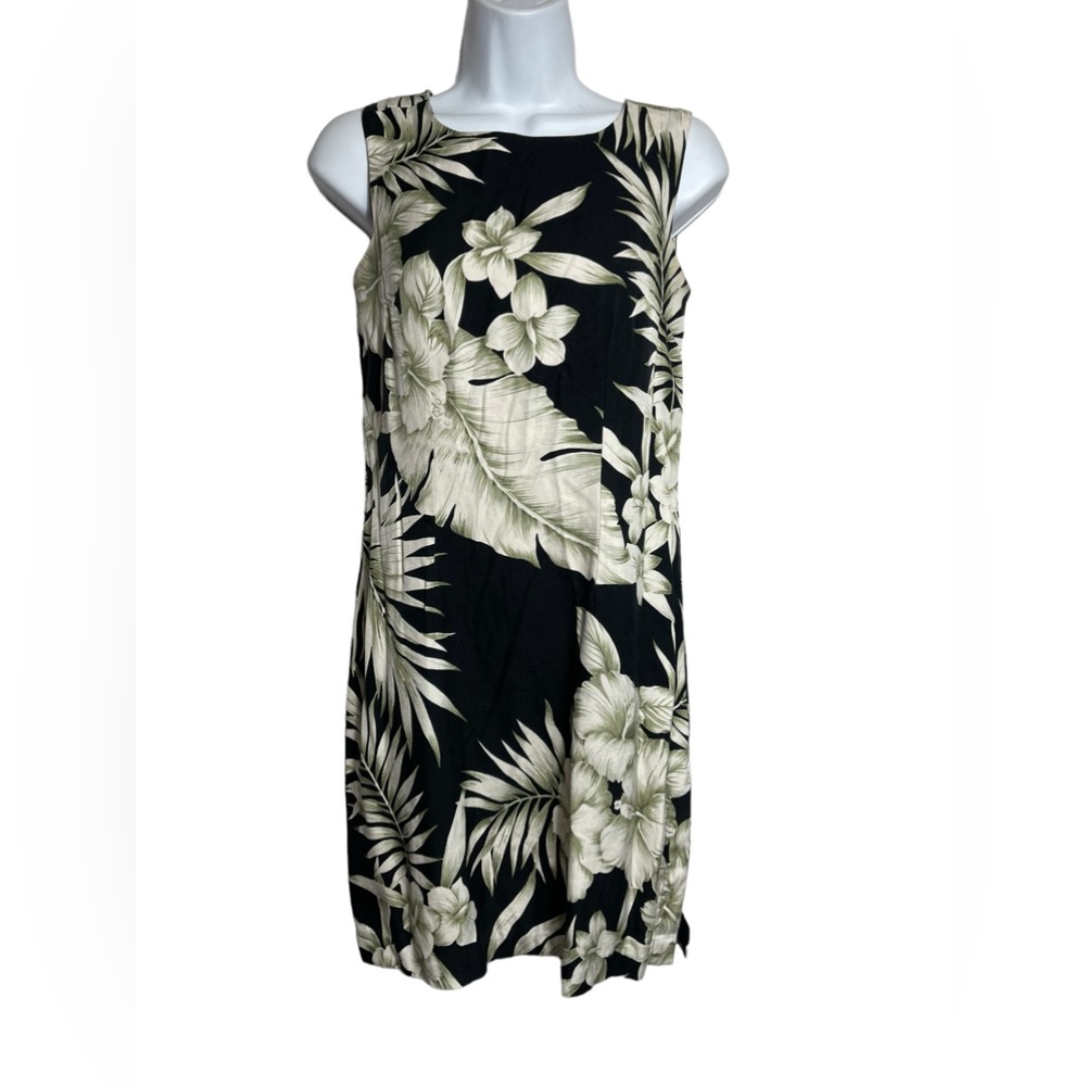 Tommy Bahama dress size 2 summer 100% silk sleeveless shift dress 🖤🖤